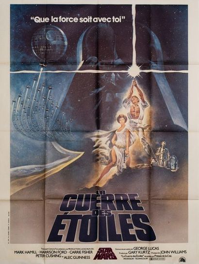 null LOT OF 3 FRENCH POSTERS FOR THE STAR WARS TRILOGY - LA GUERRE DES ETOILES /...