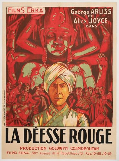 null LA DEESSE ROUGE / THE GREEN GODDESS Sidney Olcott. 1923.
120 x 160 cm. Affiche...