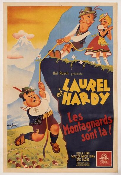 null LES MONTAGNARDS SONT LA / SWISS MISS John G. Blystone. 1938
80 x 120 cm. Affiche...