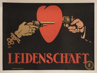 null LEIDENSCHAFT Richard Eichberg. 1925.
69 x 94 cm. Affiche allemande. Paul Leni....