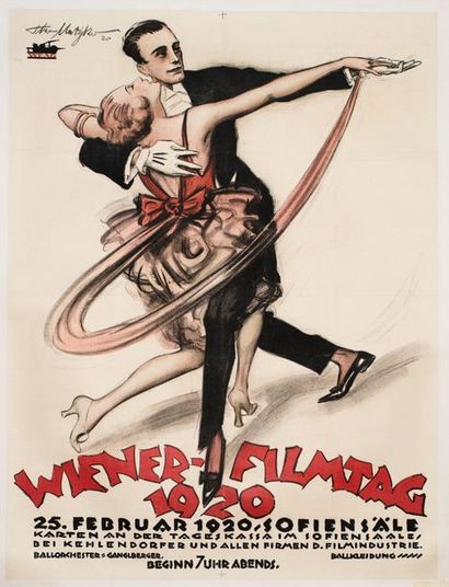 null WIENER-FILMTAG 1920.
94 x 125 cm. Austrian poster. Theo Matejko. Imp. WEAG....