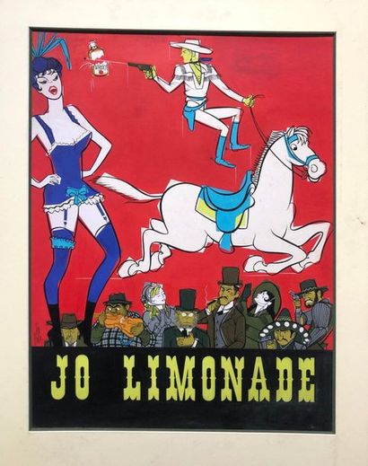 null JOE LIMONADE / LIMONADOVY JOE Oldrich Lipsky. 1964.
60 x 79 cm. Maquette originale....