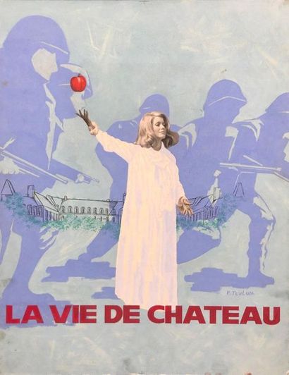 null LA VIE DE CHATEAU Jean-Paul Rappeneau. 1965.
50 x 65 cm. Maquette originale....