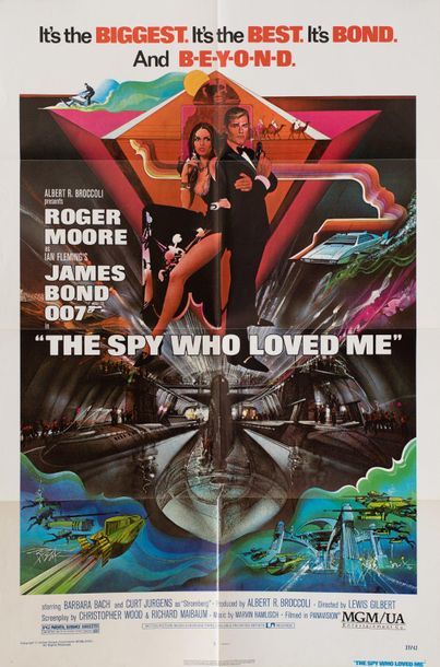 null THE SPY WHO LOVED ME Lewis Gilbert. 1977
69 x 104 cm. American poster (International...