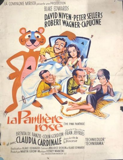 null LA PANTHERE ROSE / THE PINK PANTHER Blake Edwards. 1963.
115 x 155 cm. Maquette...