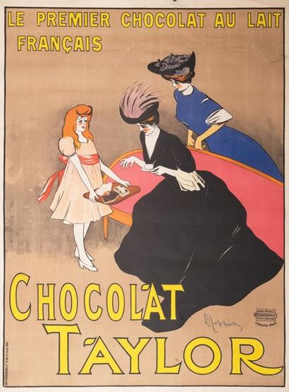 CAPPIELLO LEONETTO 
Taylor Chocolate. The First French Milk Chocolate. Circa 1905.
Lithographic...
