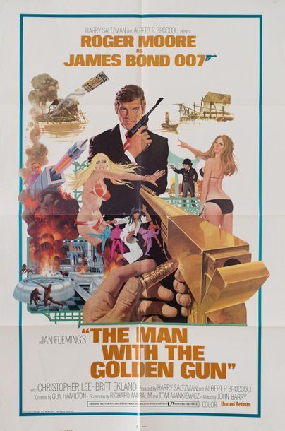 null THE MAN WITH THE GOLDEN GUN Guy Hamilton. 1974
69 x 104 cm. American poster...