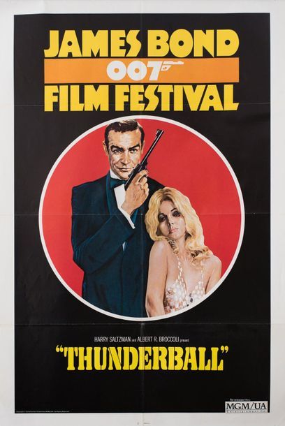 null JAMES BOND FILM FESTIVAL / THUNDERBALL Terence Young. 1965.
69 x 104 cm. Affiche...