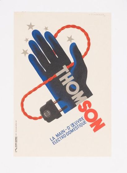 CASSANDRE (Adolphe Jean-Marie Mouron dit) 
Thomson. Household appliances. 1931.
Lithographic...