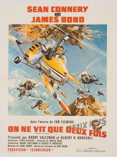 null ONLY TWICE / YOU ONLY LIVE TWICE Lewis Gilbert. 1967.
60 x 80 cm. French poster....