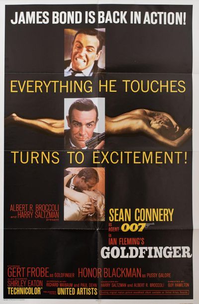 null GOLDFINGER Guy Hamilton. 1964.
69 x 104 cm. American poster (International One-Sheet)....
