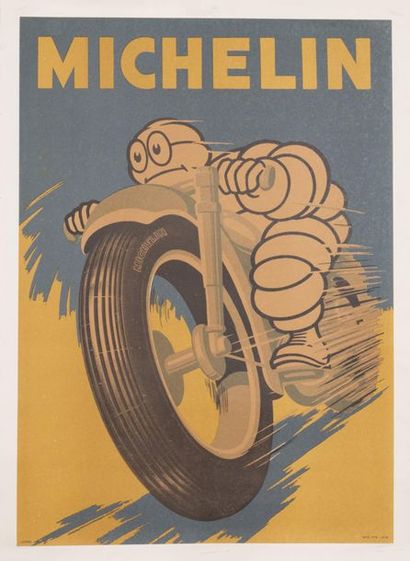 ANONYME Michelin tire. Circa 1960.
Italian poster. Offset printing. Mod. 1172 - 4...