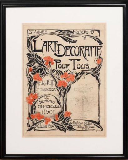 ANONYME L'Art Décoratif pour Tous. 3è Année. Numéro 15. 1er Juin 1904.
Maquette de...