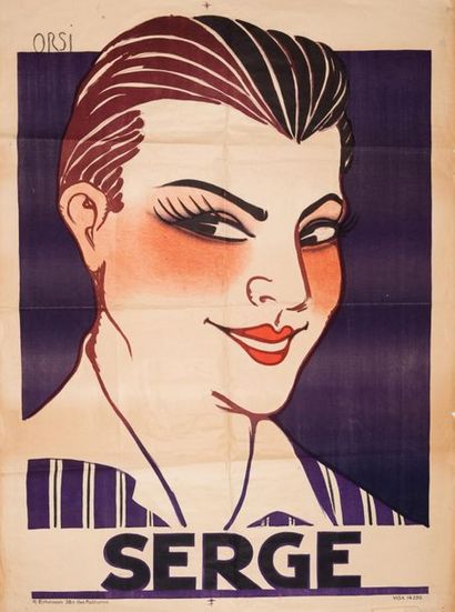 ORSI Serge Lifar. 
Affiche lithographique. A. Erhmann. Non entoilée, assez bon état...