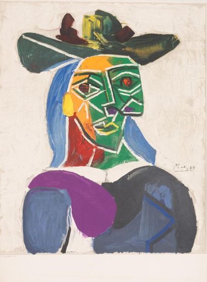 PICASSO Pablo 
Masters of Modern Art. Galerie Beyeler. Basel. 1956. Lithographic...