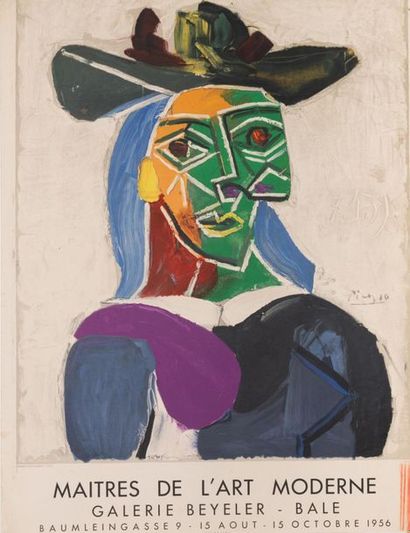 PICASSO Pablo 
Maîtres de l'Art Moderne. Galerie Beyeler. Bâle. 15 Août - 15 Octobre...