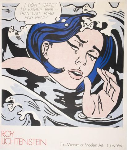 LICHTENSTEIN Roy 
Drowning girl (1963). The Museum of Modern Art New York. 1989.
Affiche...