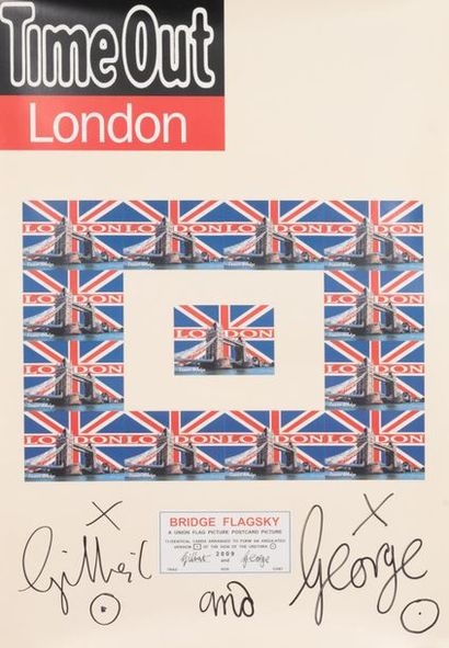 GILBERT et GEORGE The Urethra Postcards Art. “4 views on Flag”2009. Time Out London....