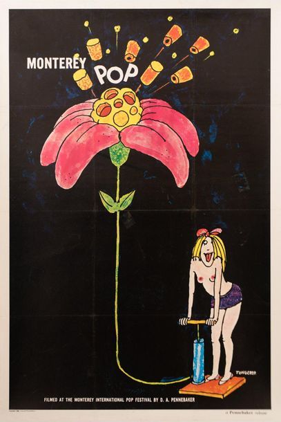 null MONTEREY POP D.A. Pennebaker. 1968.
69 x 104 cm. Affiche américaine (One-Sheet)....