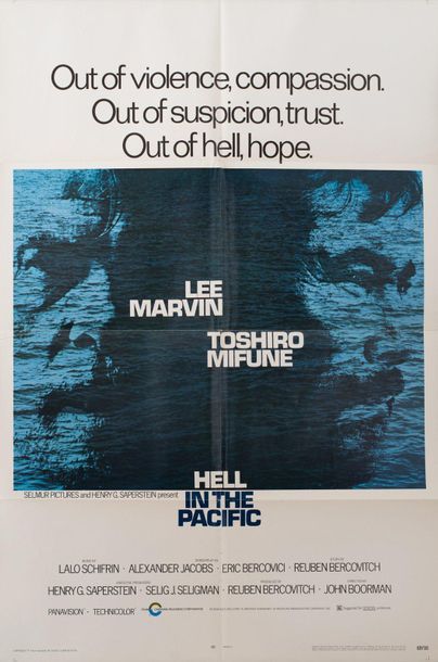 null HELL IN THE PACIFIC John Boorman. 1969.
69 x 104 cm. American poster (One-Sheet)....