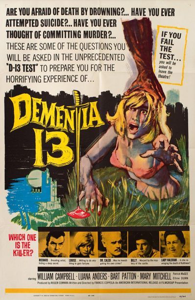 null DEMENTIA 13
Francis Ford Coppola. 1963.
69 x 104 cm. American poster (One-Sheet)....