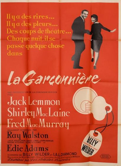 null LA GARCONNIERE / THE APARTMENT Billy Wilder. 1960.
120 x 160 cm. French poster....