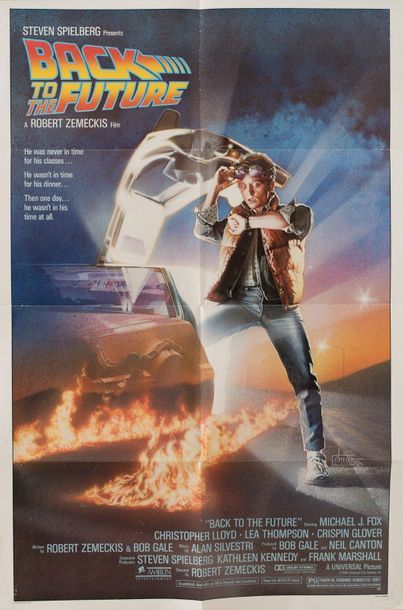 null BACK TO THE FUTURE Robert Zemeckis. 1985
69 x 104 cm. Affiche américaine (One-Sheet)....