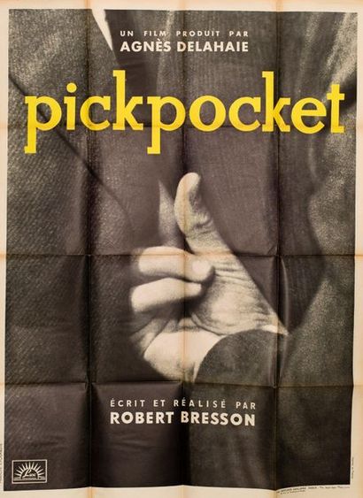 null PICKPOCKET Robert Bresson. 1959.
120 x 160 cm. Affiche française. Jacques Fourastié....
