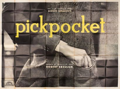 null PICKPOCKET Robert Bresson. 1959.
240 x 320 cm. Affiche française 4 panneaux....