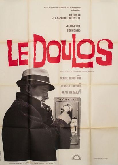 null LE DOULOS Jean-Pierre Melville. 1962.
120 x 160 cm. French poster. Jacques Fourastié....