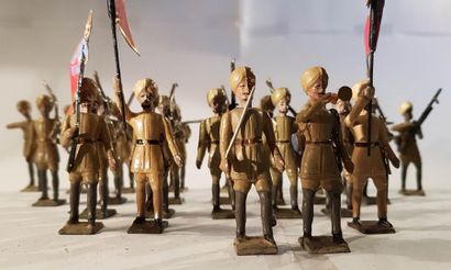 null CBG-MIGNOT. Third Republic. British Army. This lot includes 26 Hindu infantrymen...