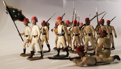 null CBG-MIGNOT. Third Republic. Egypt. This lot includes 18 Egyptian infantry soldiers...