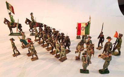  CBG-MIGNOT. IIIème République. Italie. Bersagliers et infanterie de ligne. Ce lot...