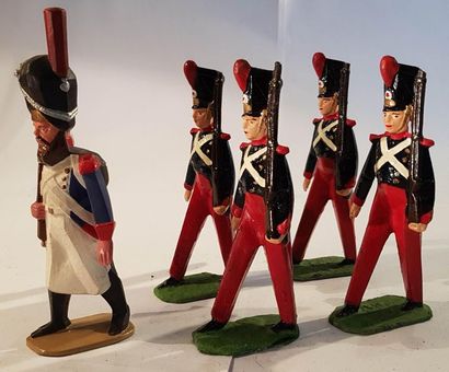 null CBG-MIGNOT. France. Figurines stylisées. Ce lot comprend 4 figurines Napoléon...