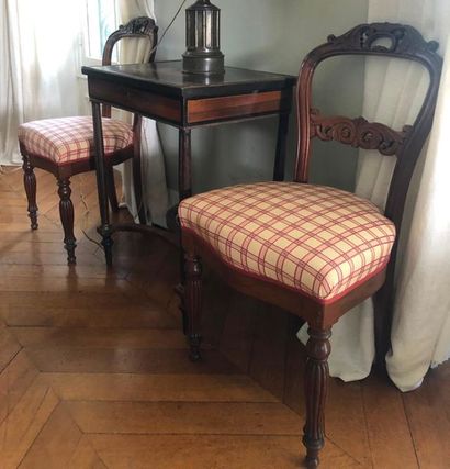 Pair of chairs 
Late 19th century
