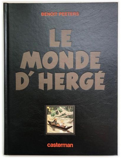 Le Monde d'Hergé Limited head print (HC/1000) with black imitation leather cover...