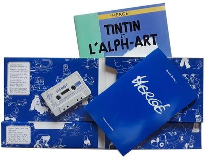HERGÉ set of 2 curiosities: Interview with Benoît Peeters (box set with cassette...