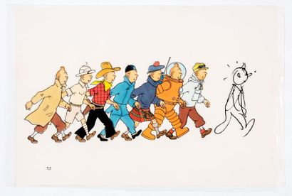 Hergé (studio) - mise en couleurs originale Superbe ouvrage sans doute de la main...