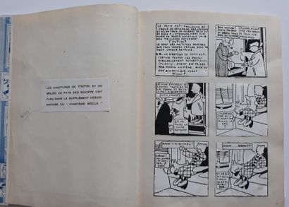 Tintin au pays des Soviets - prototype Album particulier constitué d'impressions...