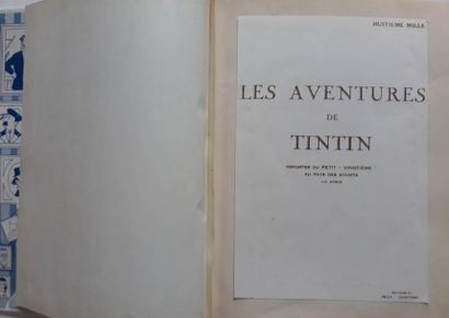 Tintin au pays des Soviets - prototype Album particulier constitué d'impressions...