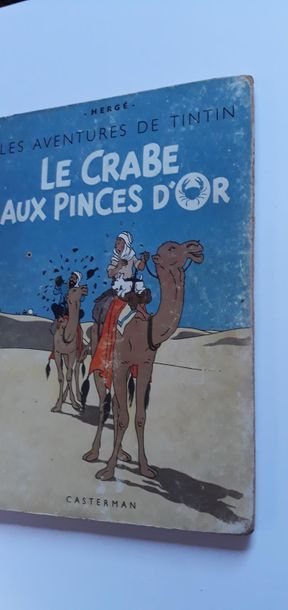 TINTIN Le crabe aux pinces d'or : Edition originale dos rouge, A22 de 1944. Page...