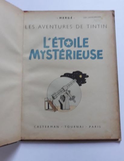 TINTIN L'étoile mystérieuse : Edition A20 de 1943, un petit nom en page de titre....