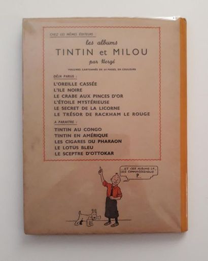 TINTIN Le trésor de Rackham Le Rouge : Edition originale A24 de 1944. Une petite...