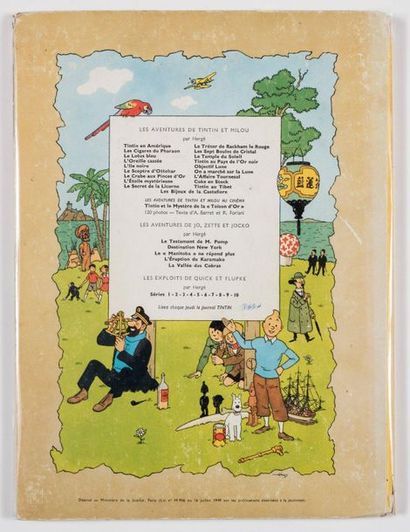 Hergé - dédicace Les bijoux de la Castafiore, original Belgian edition with a drawing...