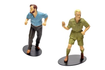 BLAKE ET MORTIMER ensemble de 2 figurines 3D : Blake + Mortimer parues chez Leblon-Delienne....