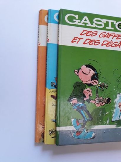 Gaston ensemble de 3 albums : 6, 8, 10. Editions originales en très bon état.