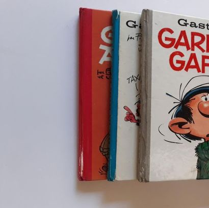 Gaston set of 3 albums : 1, 3, 5. original editions in good condition +.
