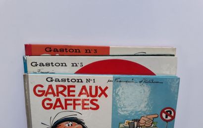 Gaston ensemble de 3 albums : 1, 3, 5. Editions originales en bon état +.