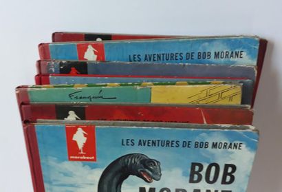 Lombard / Divers ensemble de 7 albums : Bob Morane 1, 1, 2, 2, 3, Pom et Teddy 1...
