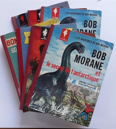 Lombard / Divers ensemble de 7 albums : Bob Morane 1, 1, 2, 2, 3, Pom et Teddy 1...